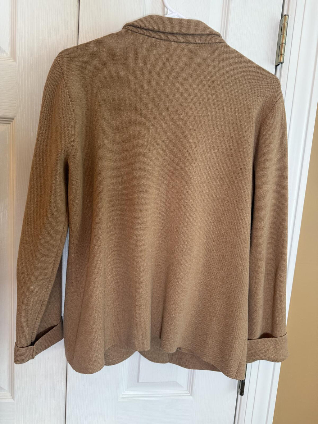 J.Crew Women's M Camel Knit Sweater Blazer Cardigan Jacket