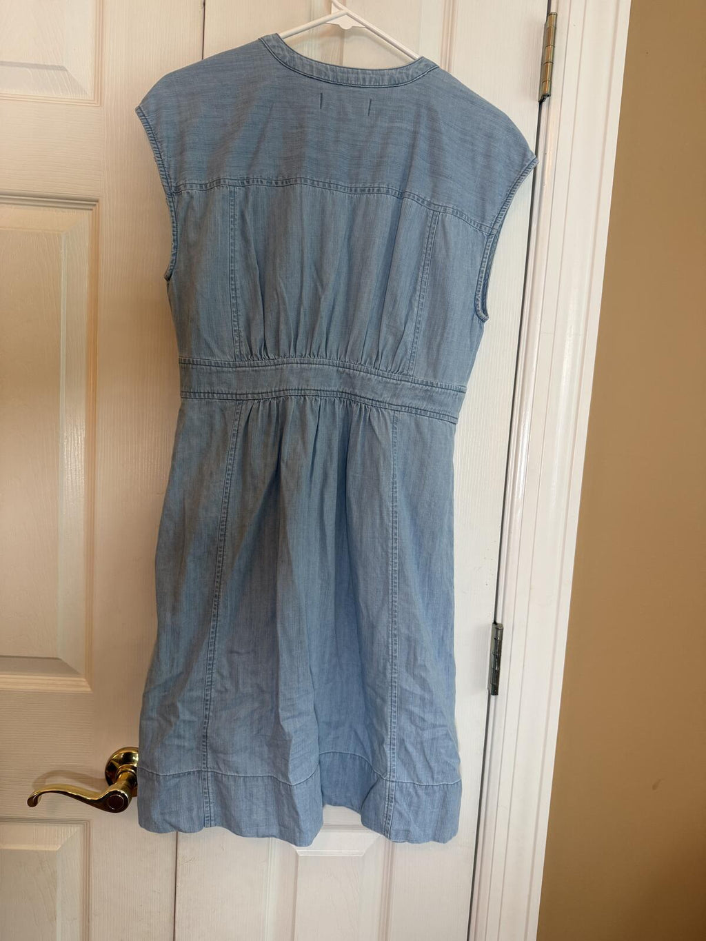 Madewell Chambray Button Front Midi Dress Women’s Size 2