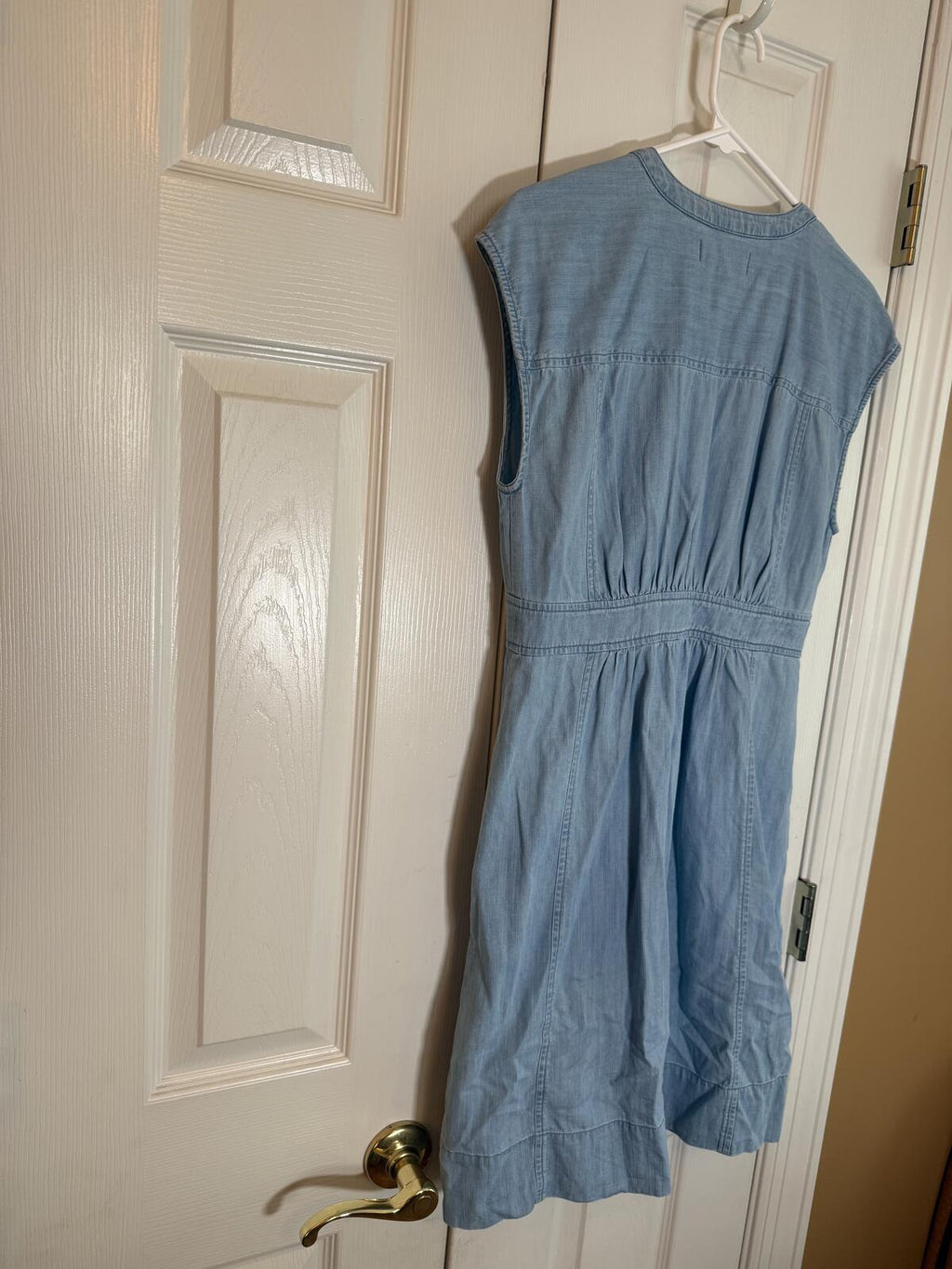Madewell Chambray Button Front Midi Dress Women’s Size 2