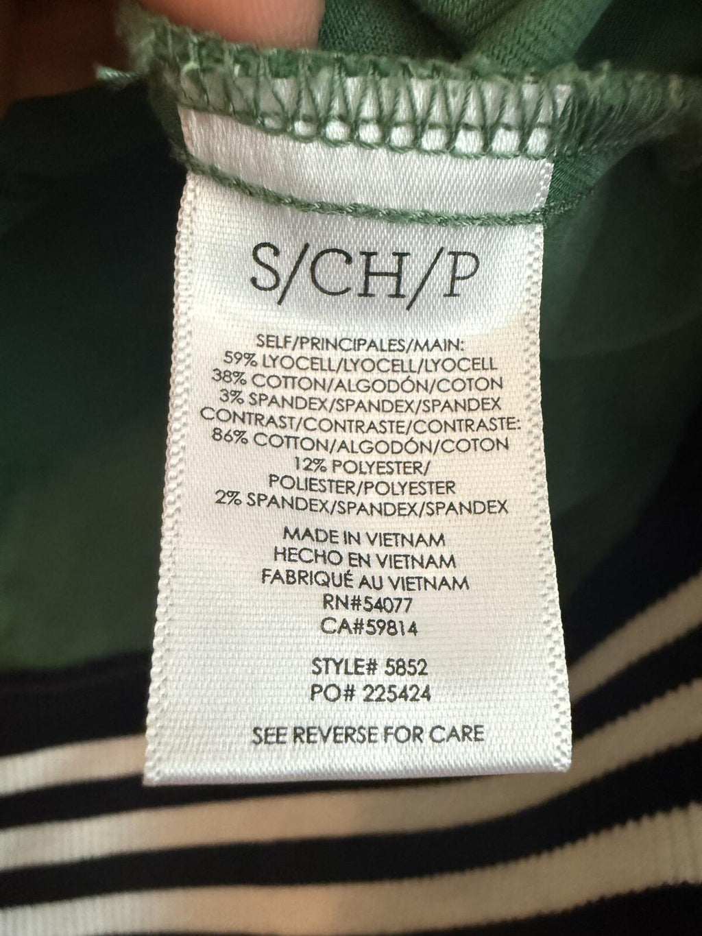 Anthropologie Green Utility Jacket with Striped Ribbed Cuffs