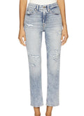 Pistola Women's Size 25 Light Wash Distressed Straight Leg