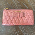Miu Miu Quilted Bow Zip Wallet