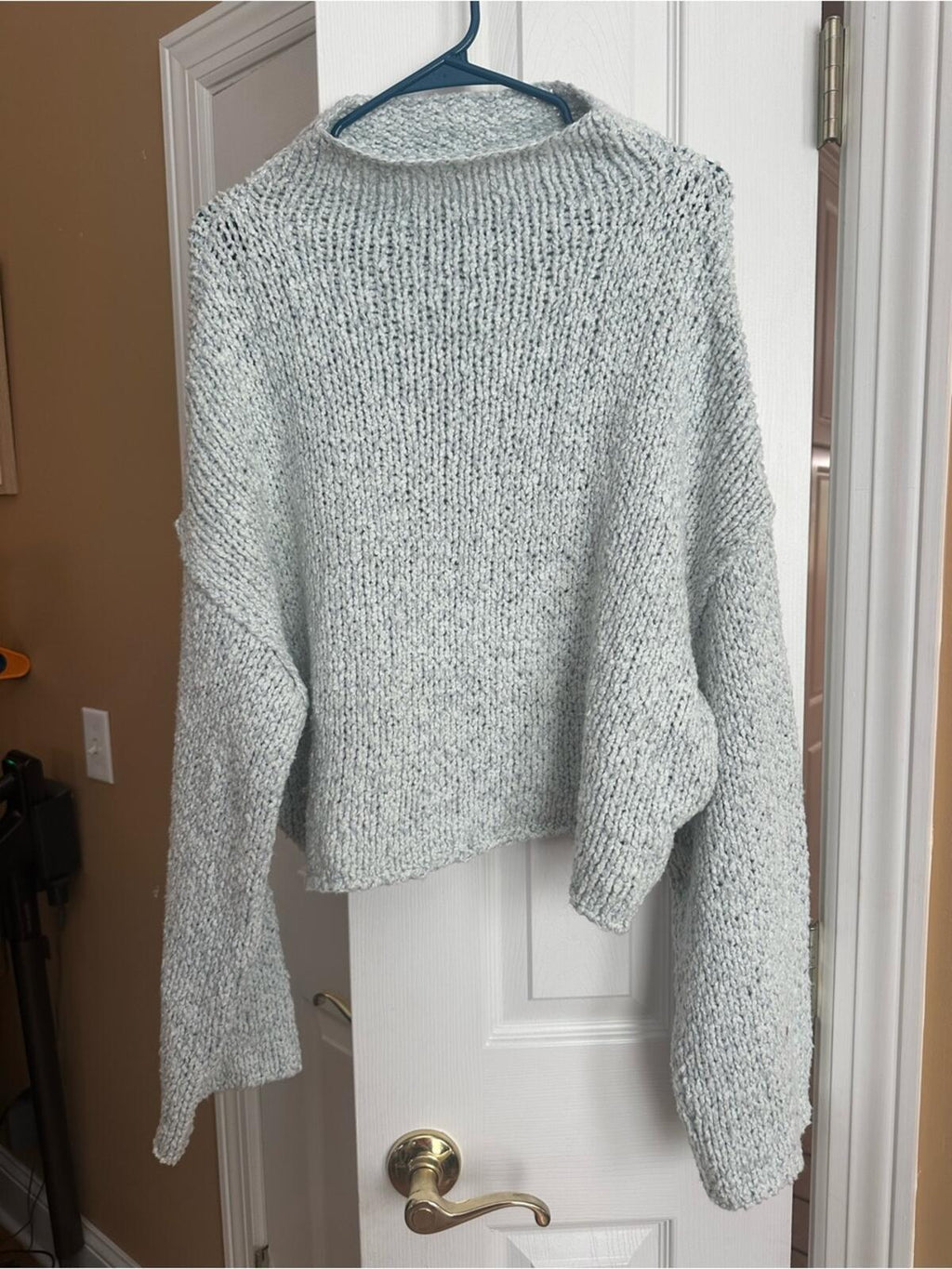 Anthropologie Ice Blue Sweater