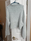 Anthropologie Ice Blue Sweater
