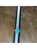 Blue Moonstone and Sterling Silver Ring