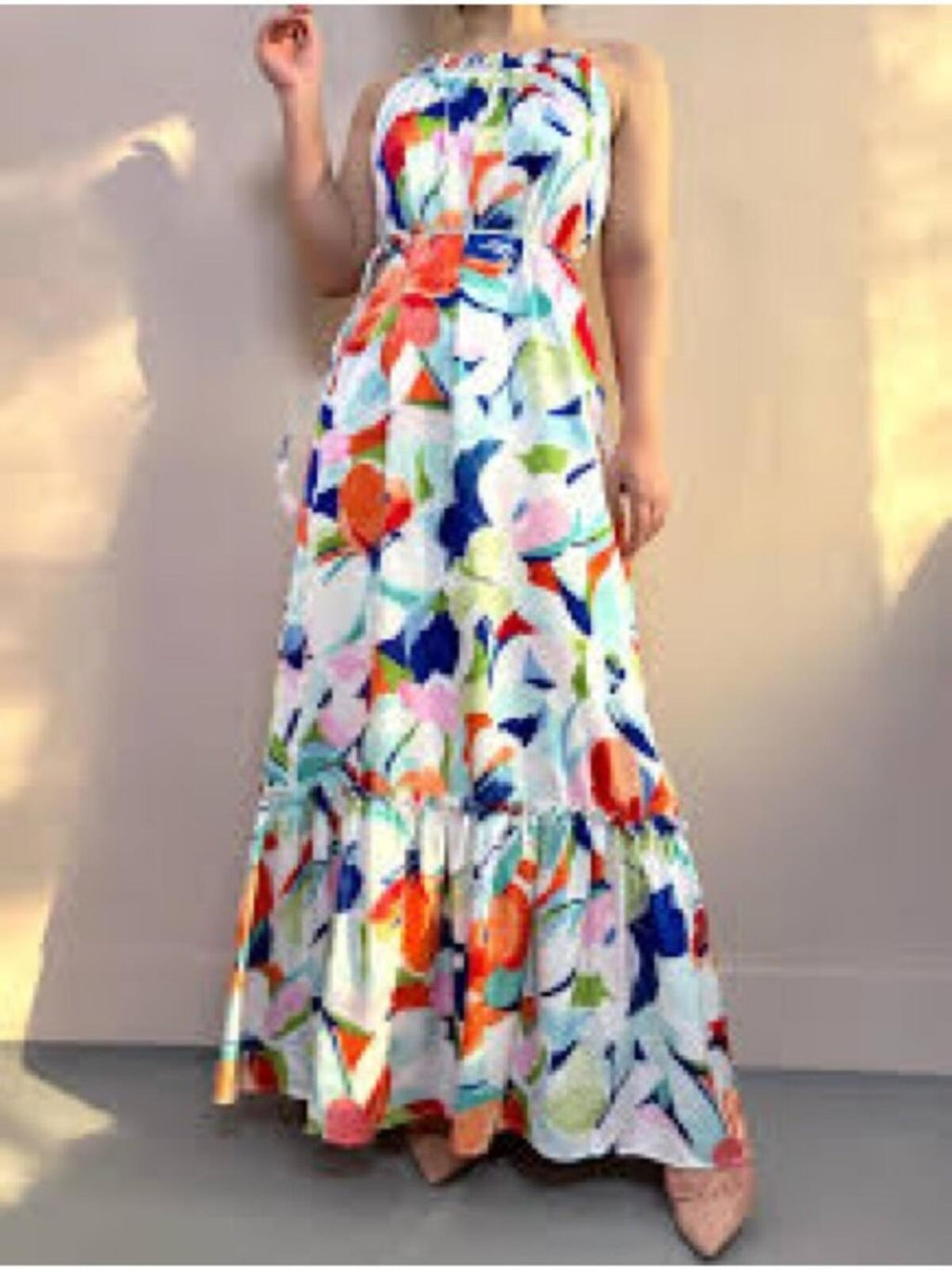Nicole Miller Floral Maxi Dress