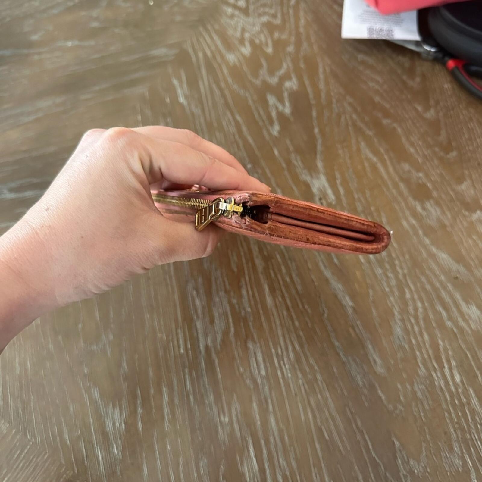 Miu Miu Quilted Bow Zip Wallet