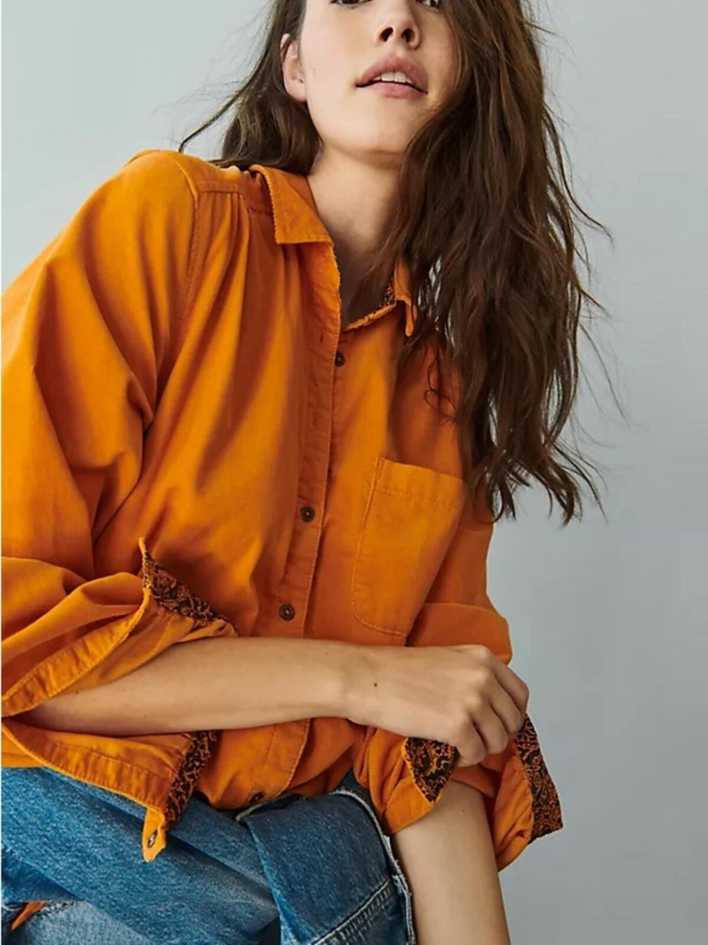 Anthropologie Corduroy Button Down