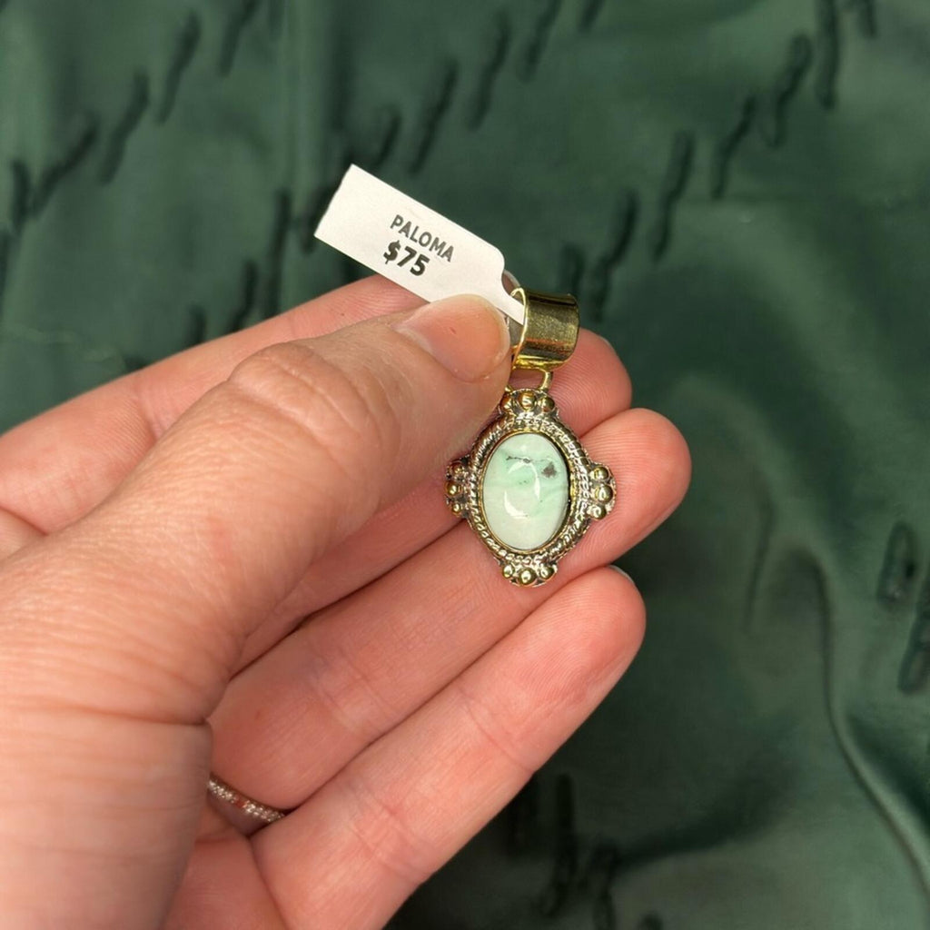 Paloma Brass Pendant