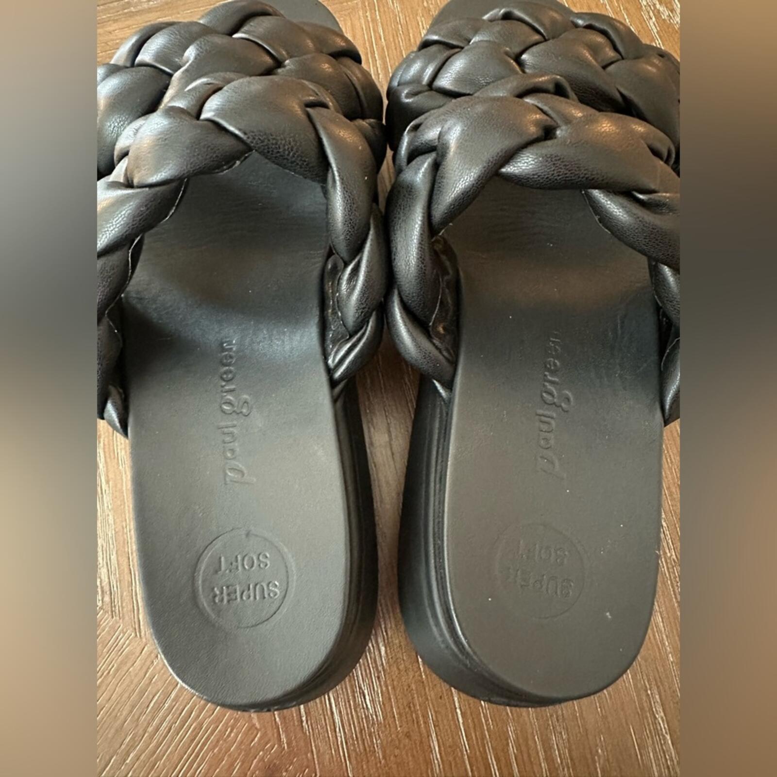 Paul Green Braided Platform Slide Sandals