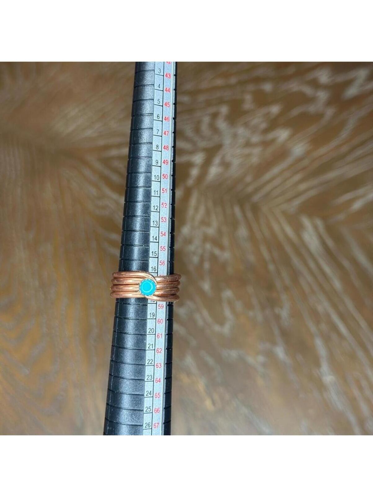 Turquoise and Copper Ring