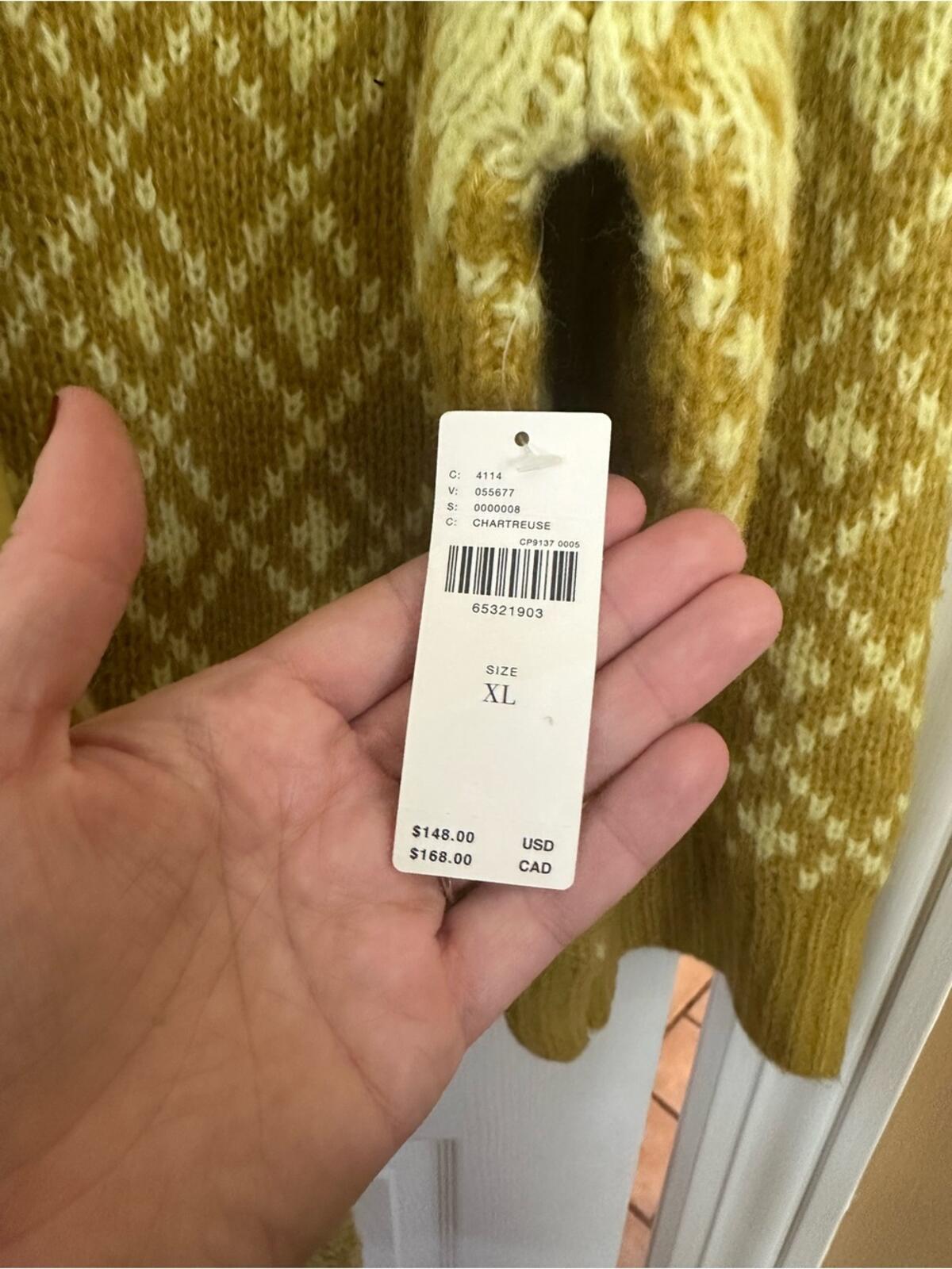Anthropologie Crewneck Sweater and Matching Scarf