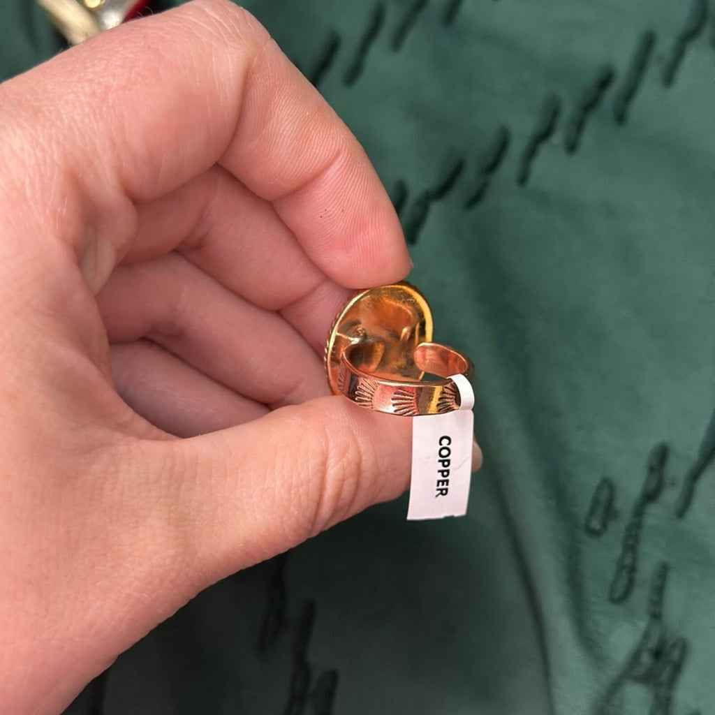 Pilot Mountain Turquoise Copper Ring